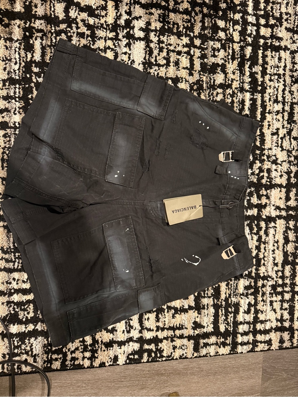 Balenciaga black jorts
